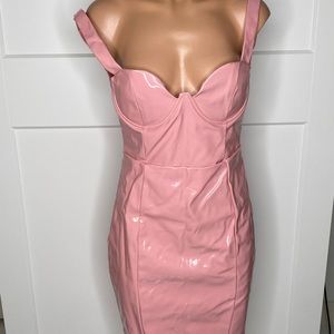 Barbie vinyl dress pink